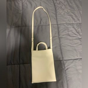 COS Beige Leather Crossbody Bag